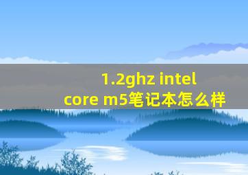 1.2ghz intel core m5笔记本怎么样